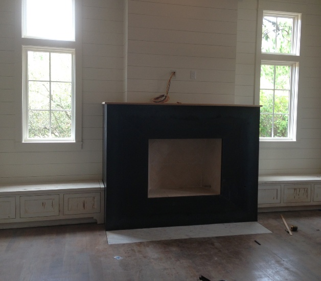 Steel Fireplace Surround